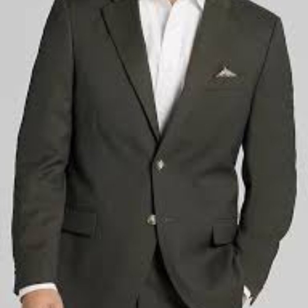 Nautica Mens Modern-Fit Bi-Stretch Bl Olive 46R
